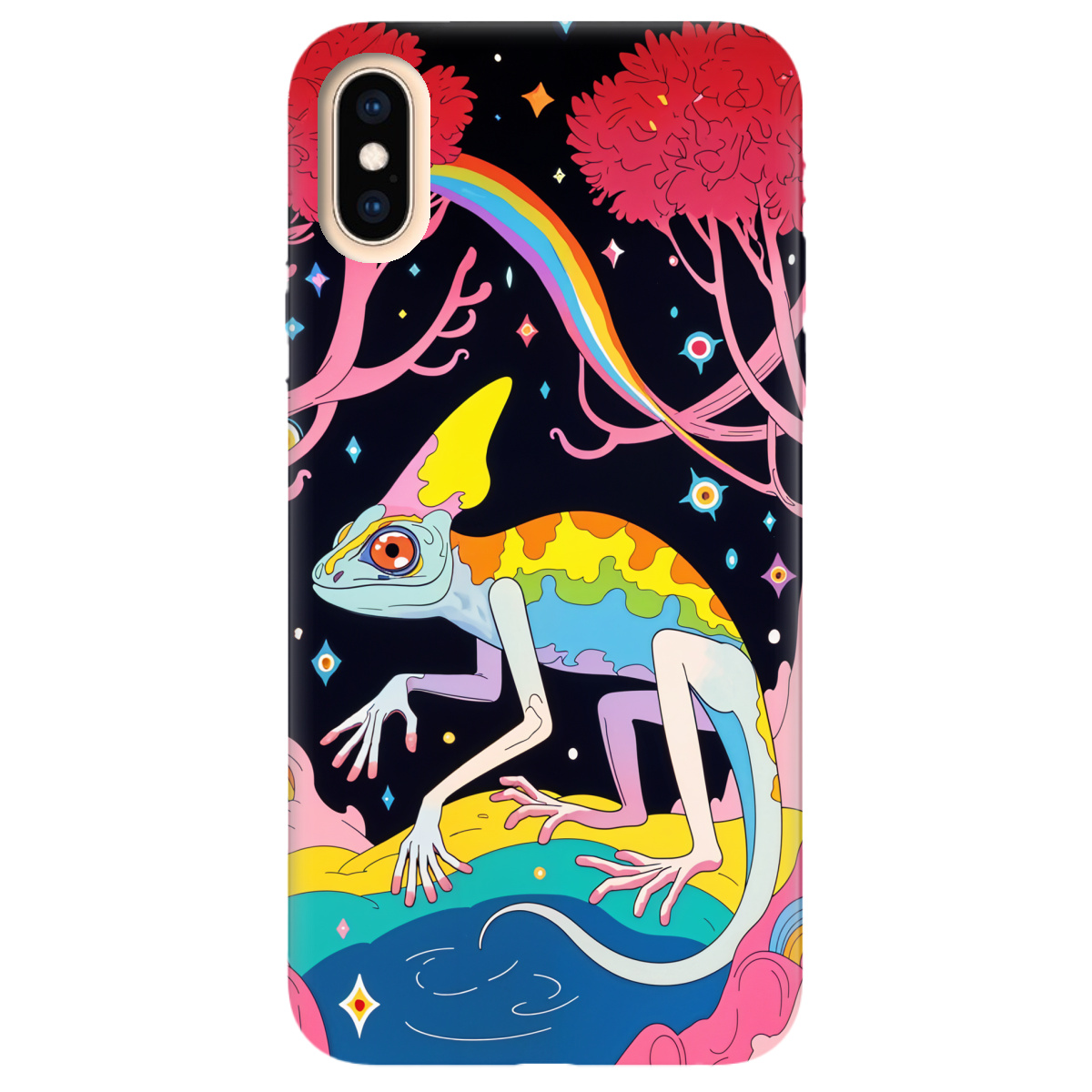 Чохол для Apple iPhone X Cosmic Chameleon - фото 1 - Чохли для телефонів