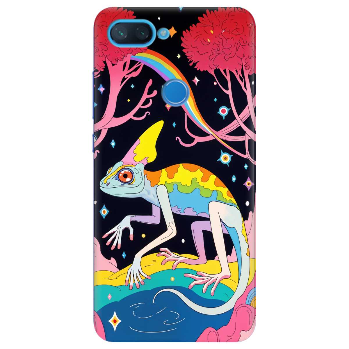 Чехол для Xiaomi Mi 8 Lite Cosmic Chameleon - фото 1 Чехол для Xiaomi Mi 8 Lite Cosmic Chameleon - фото 1 - Чехлы для телефонов