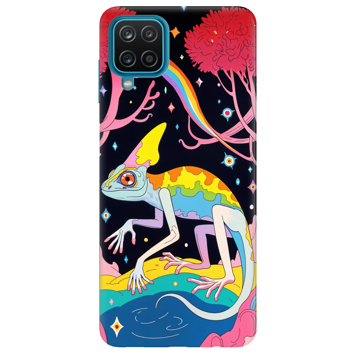 Чехол для Samsung Galaxy A12 4G Cosmic Chameleon - фото 1 Чехол для Samsung Galaxy A12 4G Cosmic Chameleon - фото 1 - Чехлы для телефонов