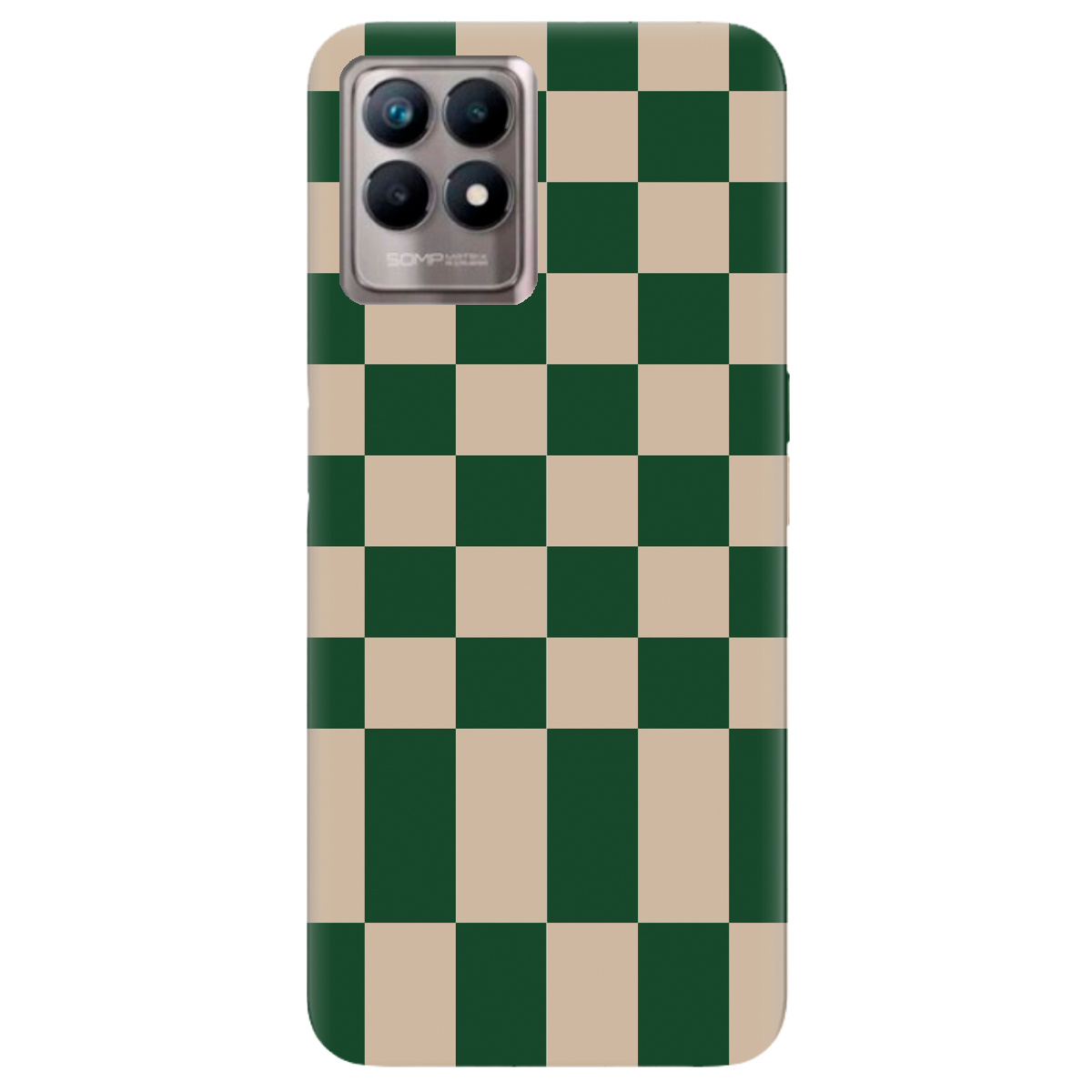 Чехол для Realme 8i Green chess - фото 1 - Чехлы для телефонов
