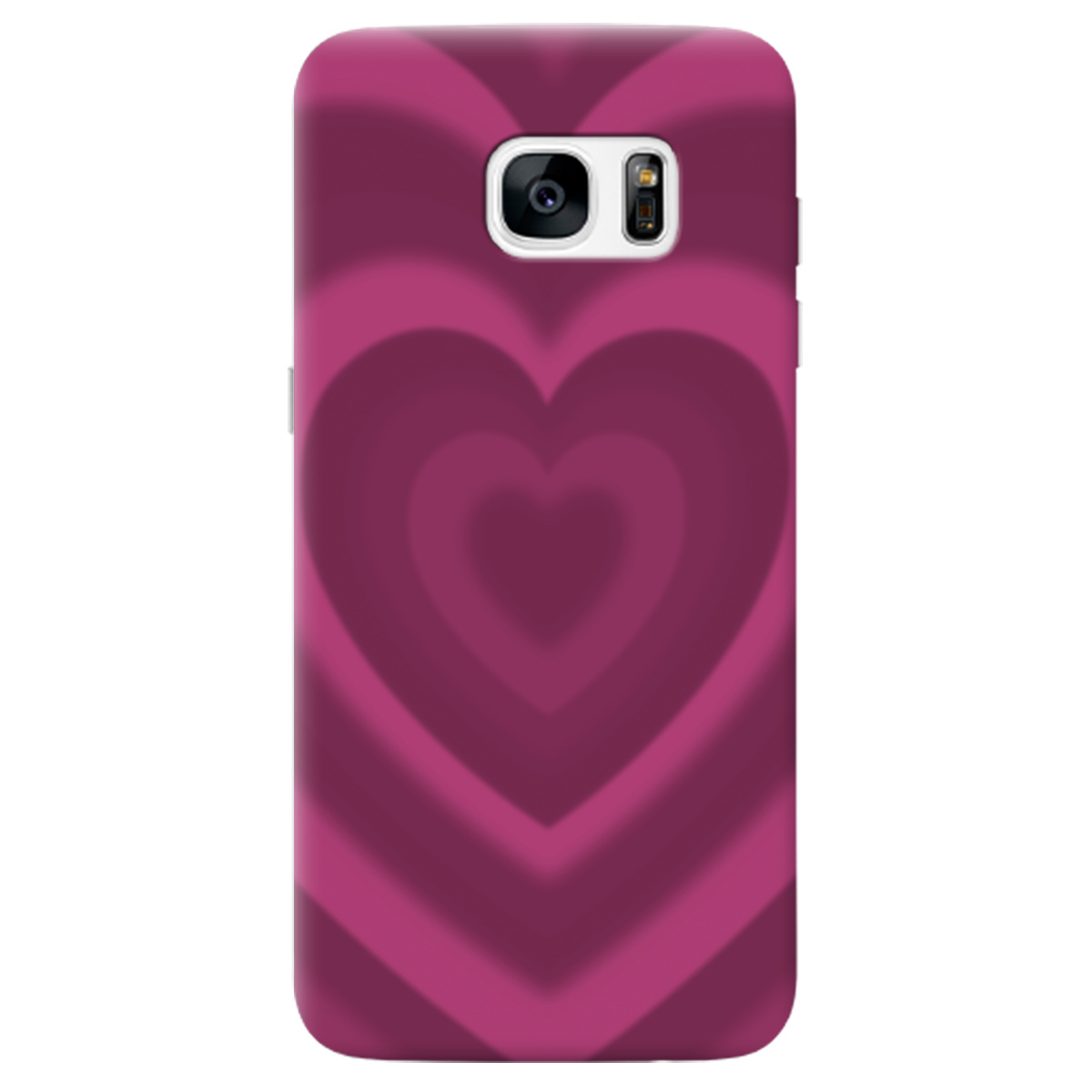 Чохол для Samsung Galaxy S7 Edge Pink Heart - фото 1 - Чохли для телефонів