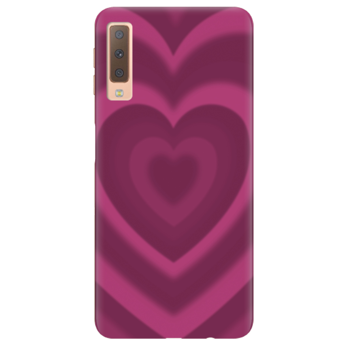 Чехол для Samsung Galaxy A7 2018 Pink Heart - фото 1 - Чехлы для телефонов