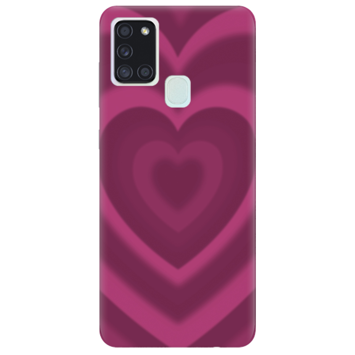 Чохол для Samsung Galaxy A21s Pink Heart - фото 1 - Чохли для телефонів