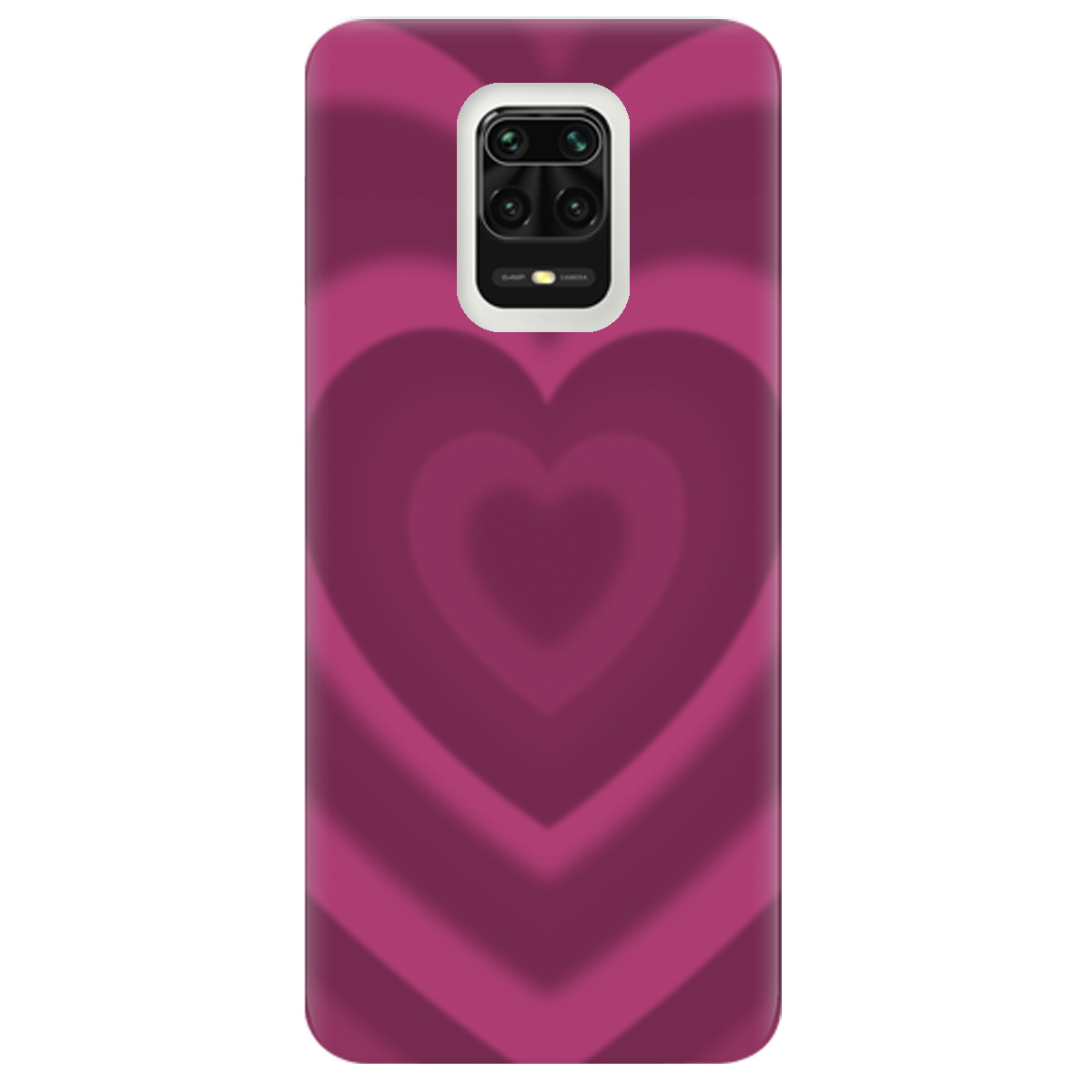 Чохол для Xiaomi Redmi Note 9 Pro Pink Heart - фото 1 - Чохли для телефонів