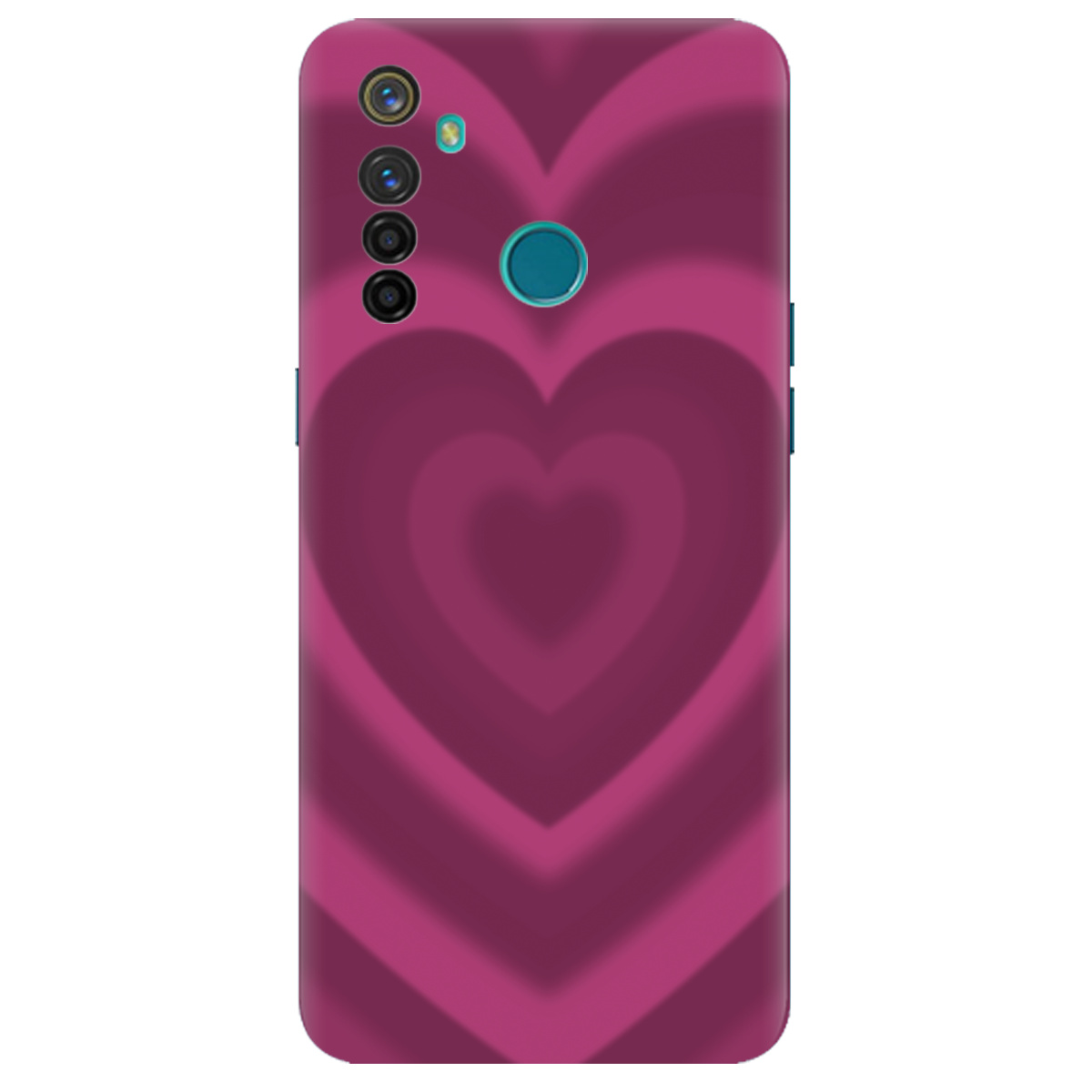 Чохол для Realme 5 Pro Pink Heart - фото 1 - Чохли для телефонів