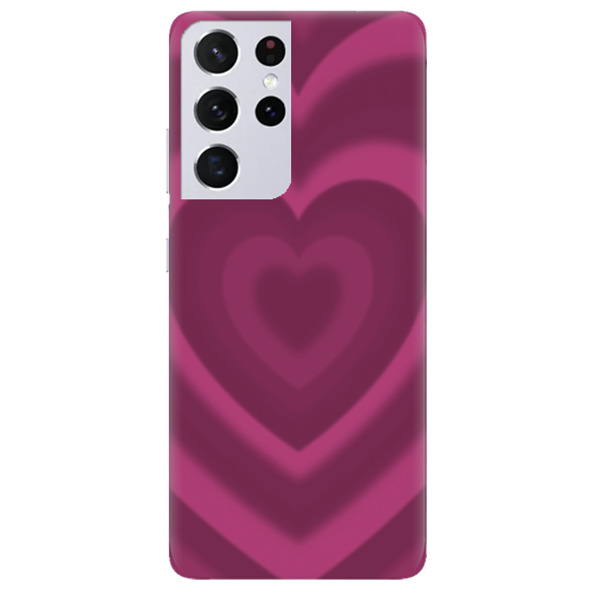 Чохол для Samsung Galaxy S21 Ultra Pink Heart - фото 1 - Чохли для телефонів