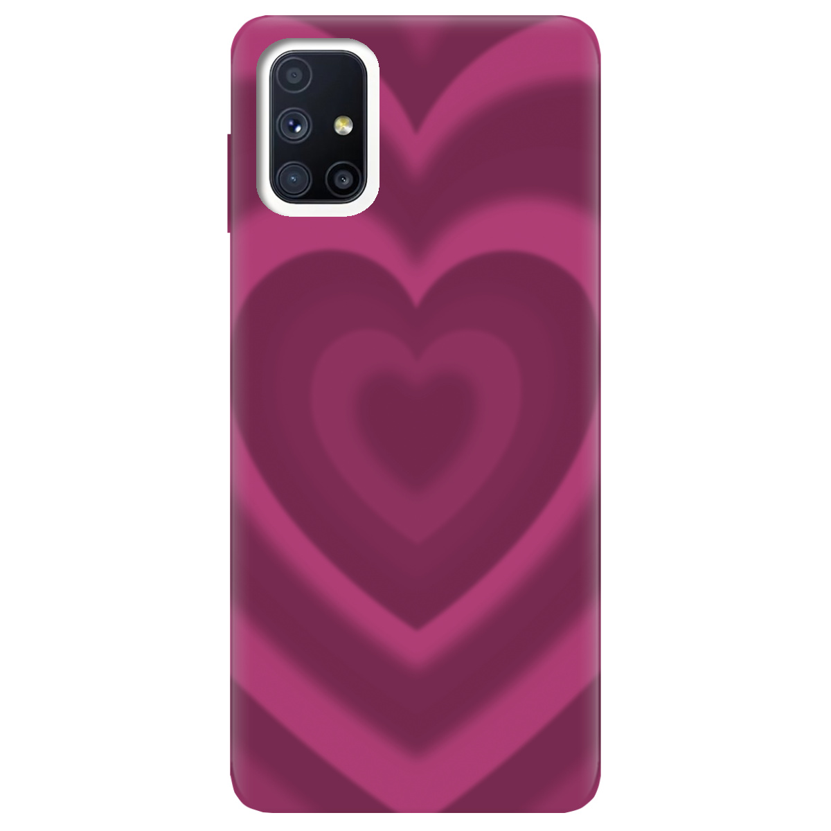 Чехол для Samsung Galaxy M51 Pink Heart - фото 1 - Чехлы для телефонов