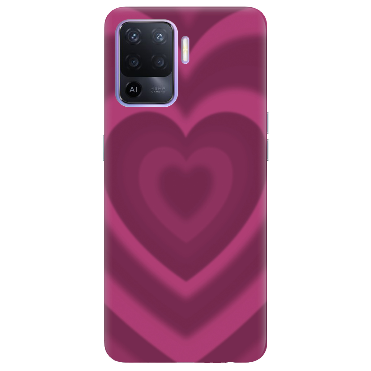 Чехол для Oppo Reno 5 Lite Pink Heart - фото 1 - Чехлы для телефонов