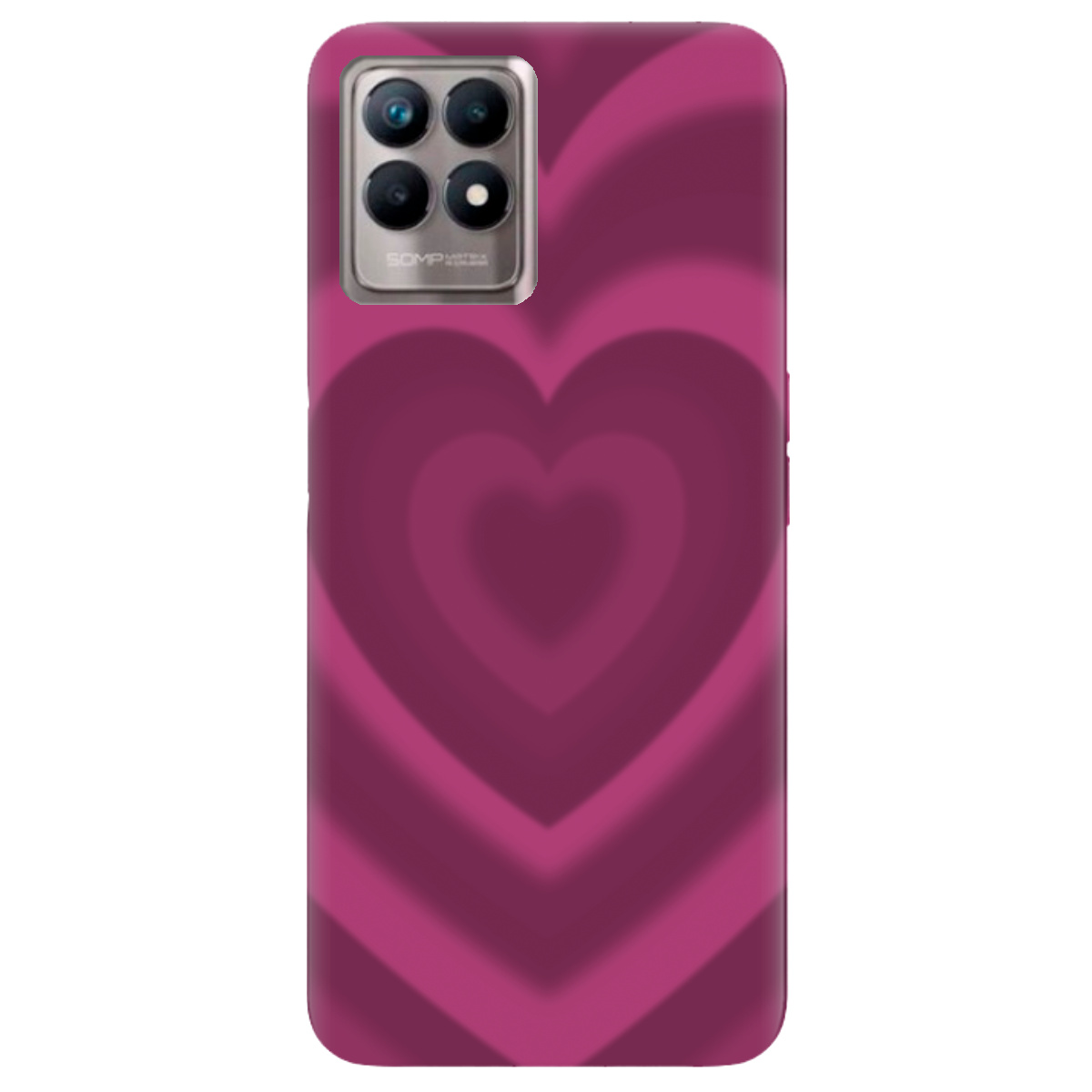 Чехол для Realme 8i Pink Heart - фото 1 Чехол для Realme 8i Pink Heart - фото 1 - Чехлы для телефонов