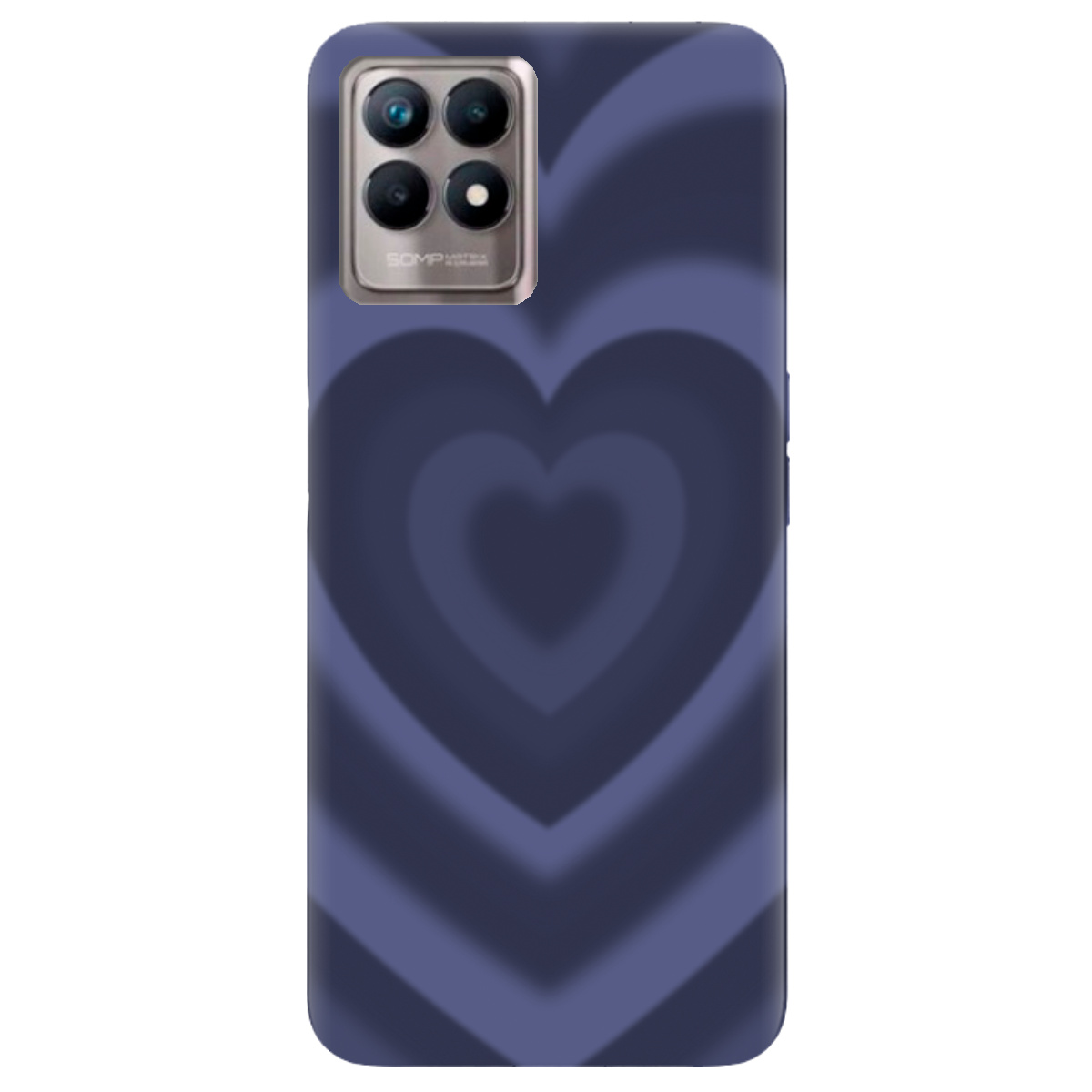 Чехол для Realme 8i Purple Heart - фото 1 - Чехлы для телефонов