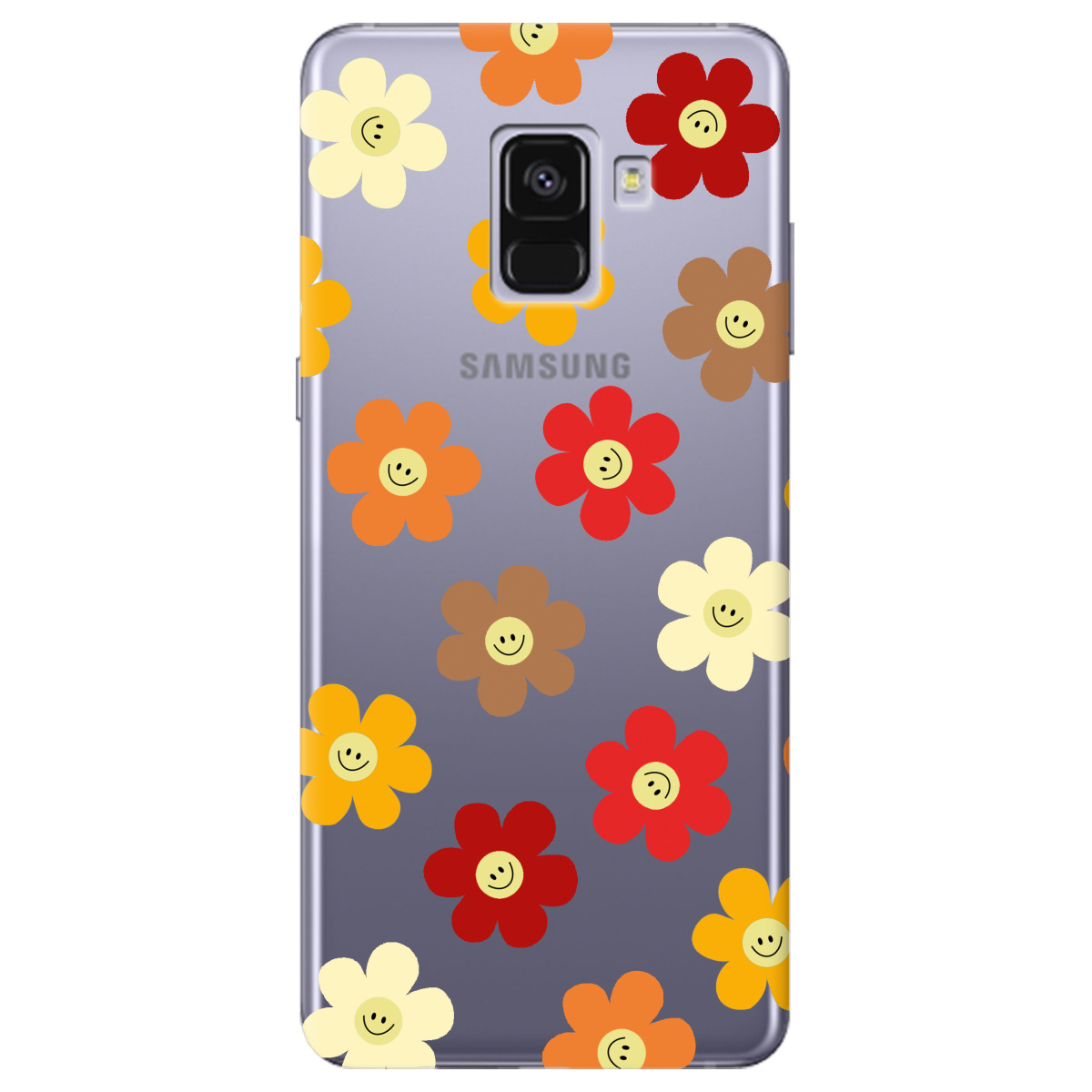 Чехол для Samsung Galaxy A8 Plus 2018 Smiley Garden - фото 1 - Чехлы для телефонов