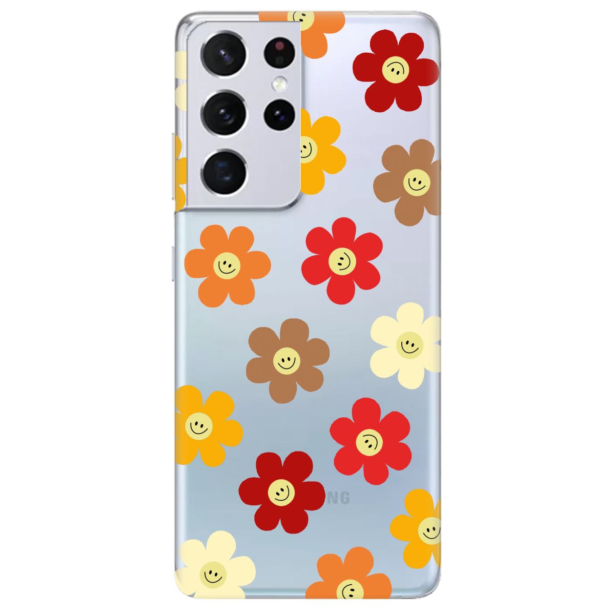 Чехол для Samsung Galaxy S21 Ultra Smiley Garden - фото 1 - Чехлы для телефонов