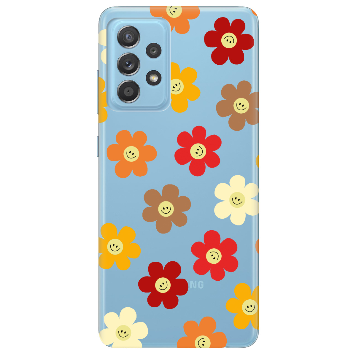 Чехол для Samsung Galaxy A52 Smiley Garden - фото 1 Чехол для Samsung Galaxy A52 Smiley Garden - фото 1 - Чехлы для телефонов