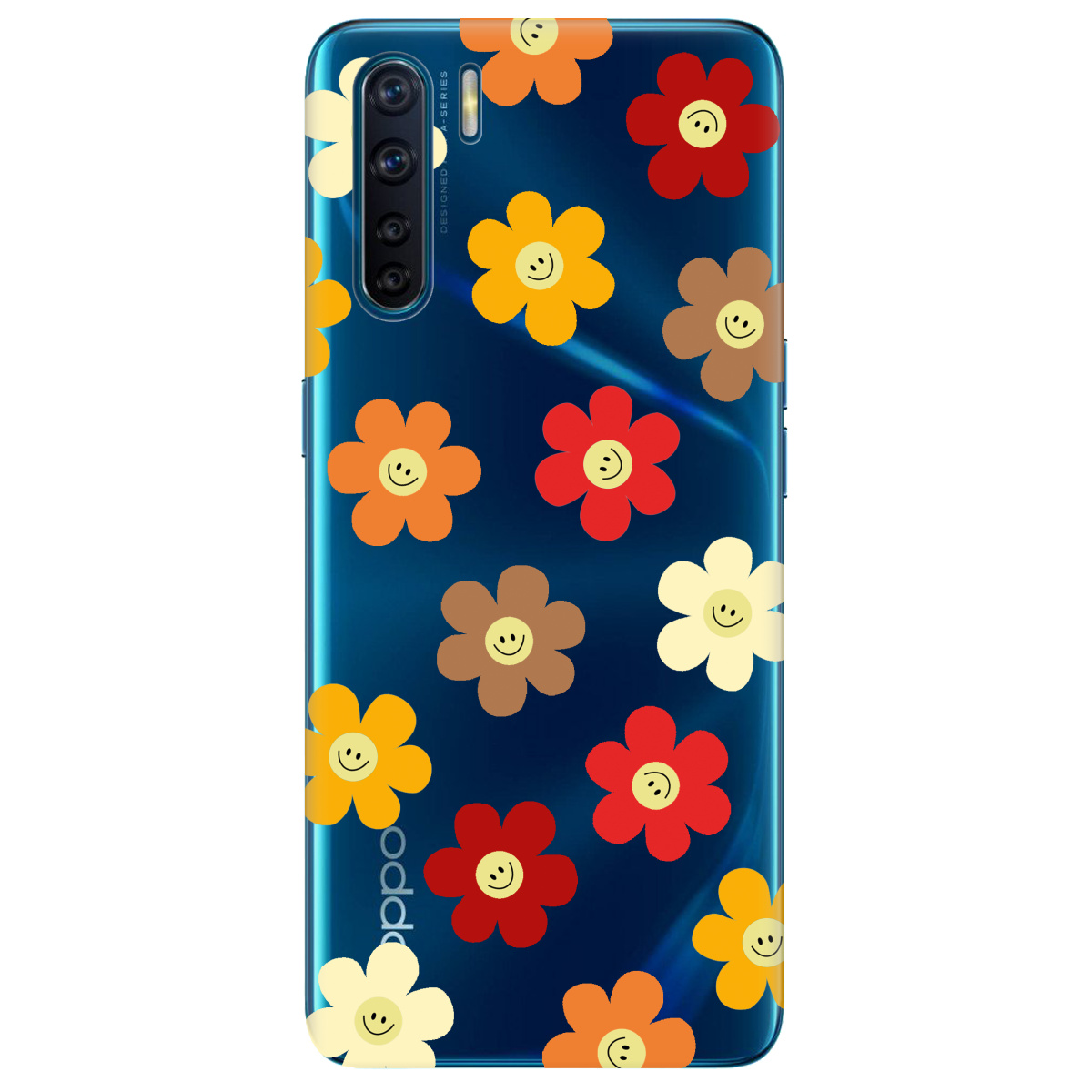 Чехол для Oppo A91 Smiley Garden - фото 1 - Чехлы для телефонов