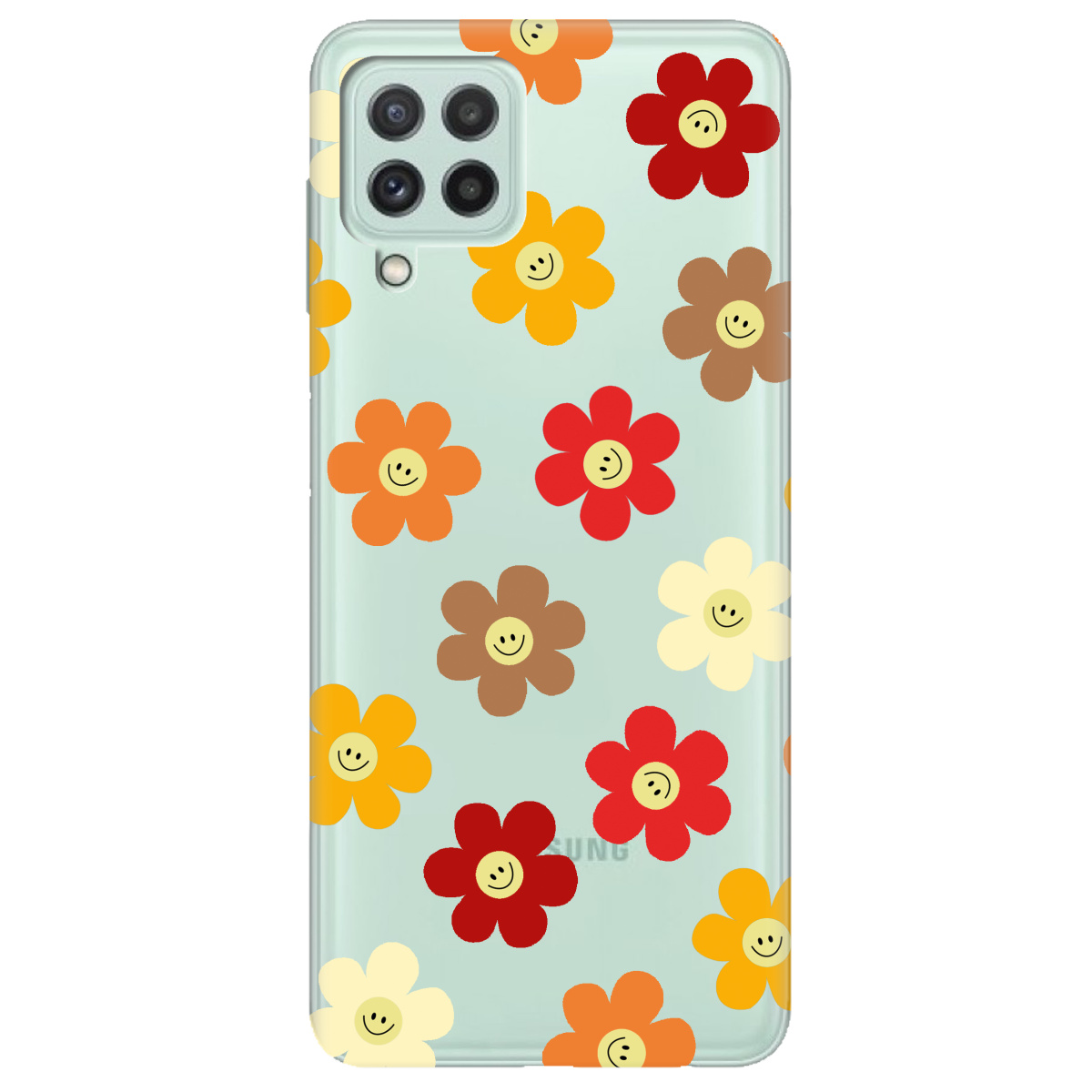 Чохол для Samsung Galaxy M32 Smiley Garden - фото 1 Чохол для Samsung Galaxy M32 Smiley Garden - фото 1 - Чохли для телефонів