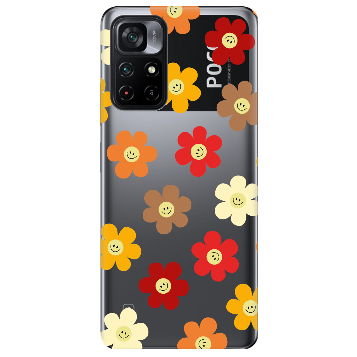 Чехол для Xiaomi Poco M4 Pro 5G Smiley Garden - фото 1 - Чехлы для телефонов