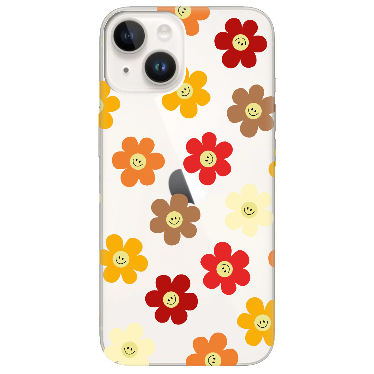 Чехол для Apple iPhone 14 Smiley Garden - фото 1 - Чехлы для телефонов