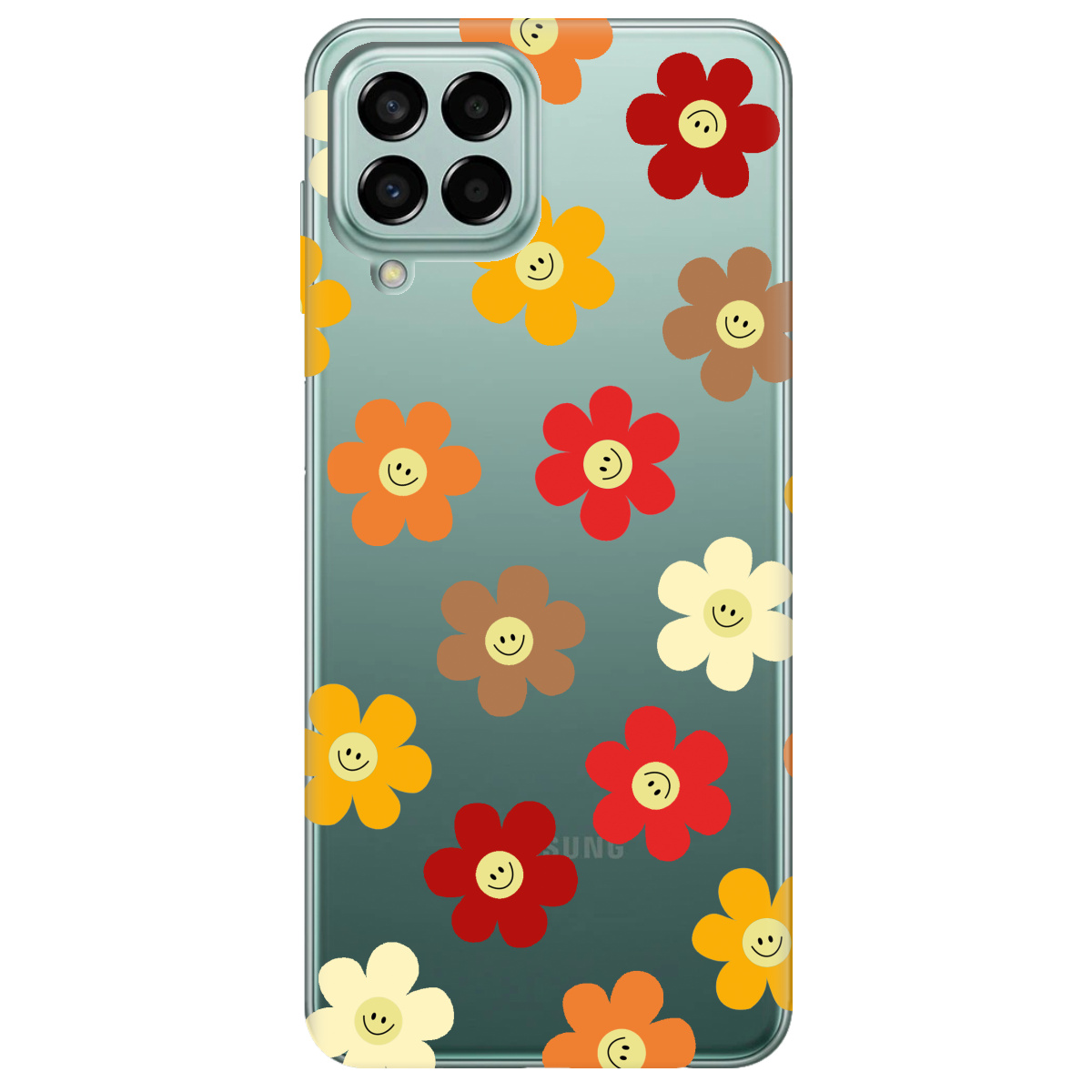 Чехол для Samsung Galaxy M33 5G Smiley Garden - фото 1 - Чехлы для телефонов