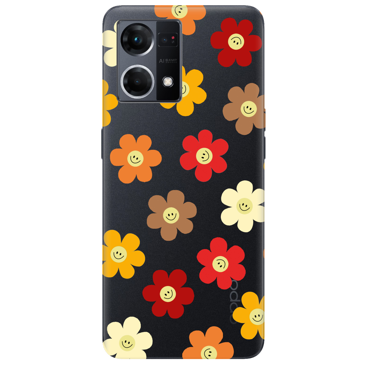 Чохол для Oppo Reno  7 4G Smiley Garden - фото 1 - Чохли для телефонів