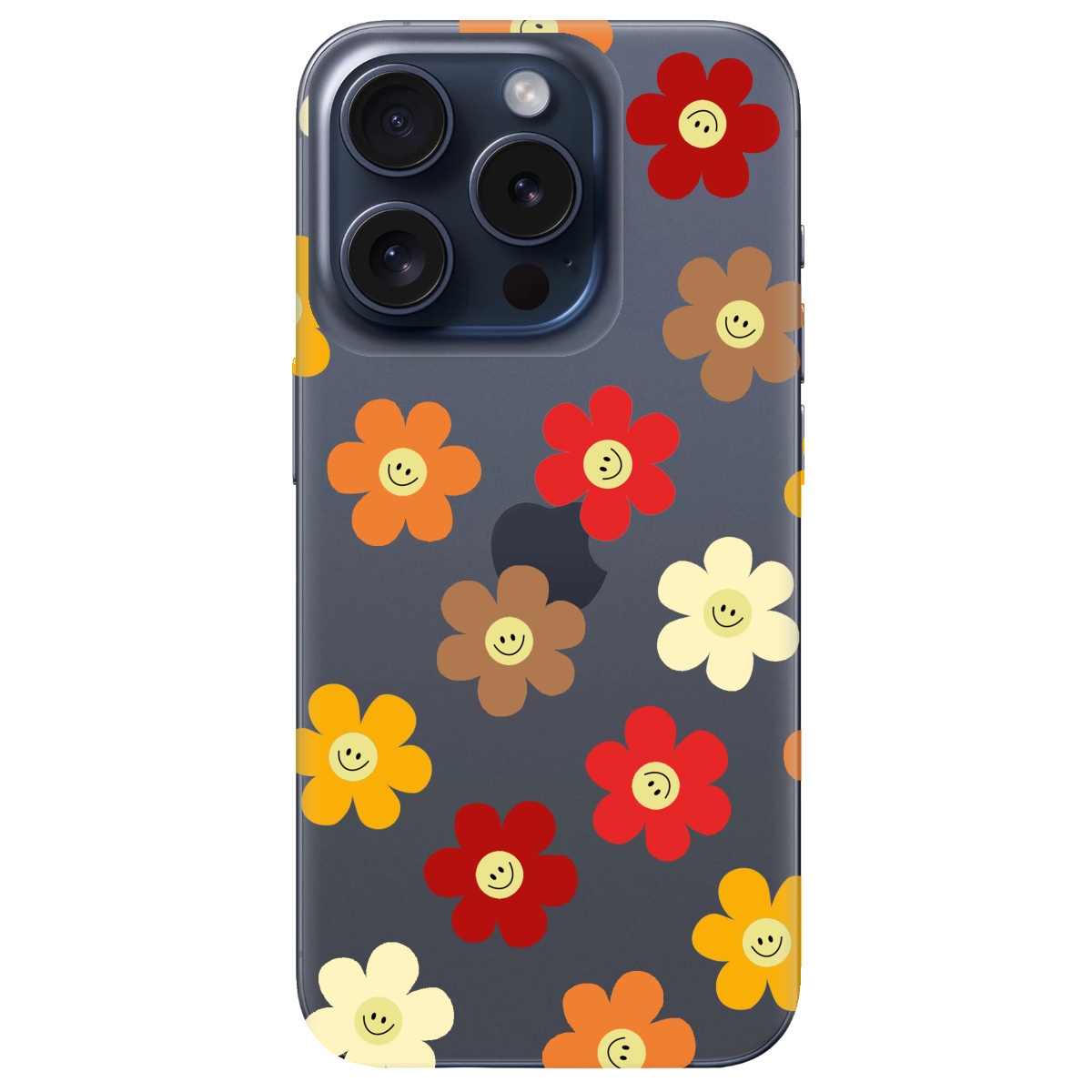 Чехол для Apple iPhone 15 Pro Smiley Garden - фото 1 Чехол для Apple iPhone 15 Pro Smiley Garden - фото 1 - Чехлы для телефонов