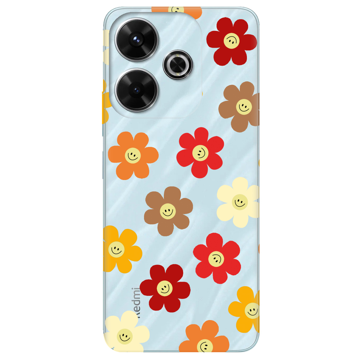 Чехол для Xiaomi Poco M6 4G Smiley Garden - фото 1 Чехол для Xiaomi Poco M6 4G Smiley Garden - фото 1 - Чехлы для телефонов