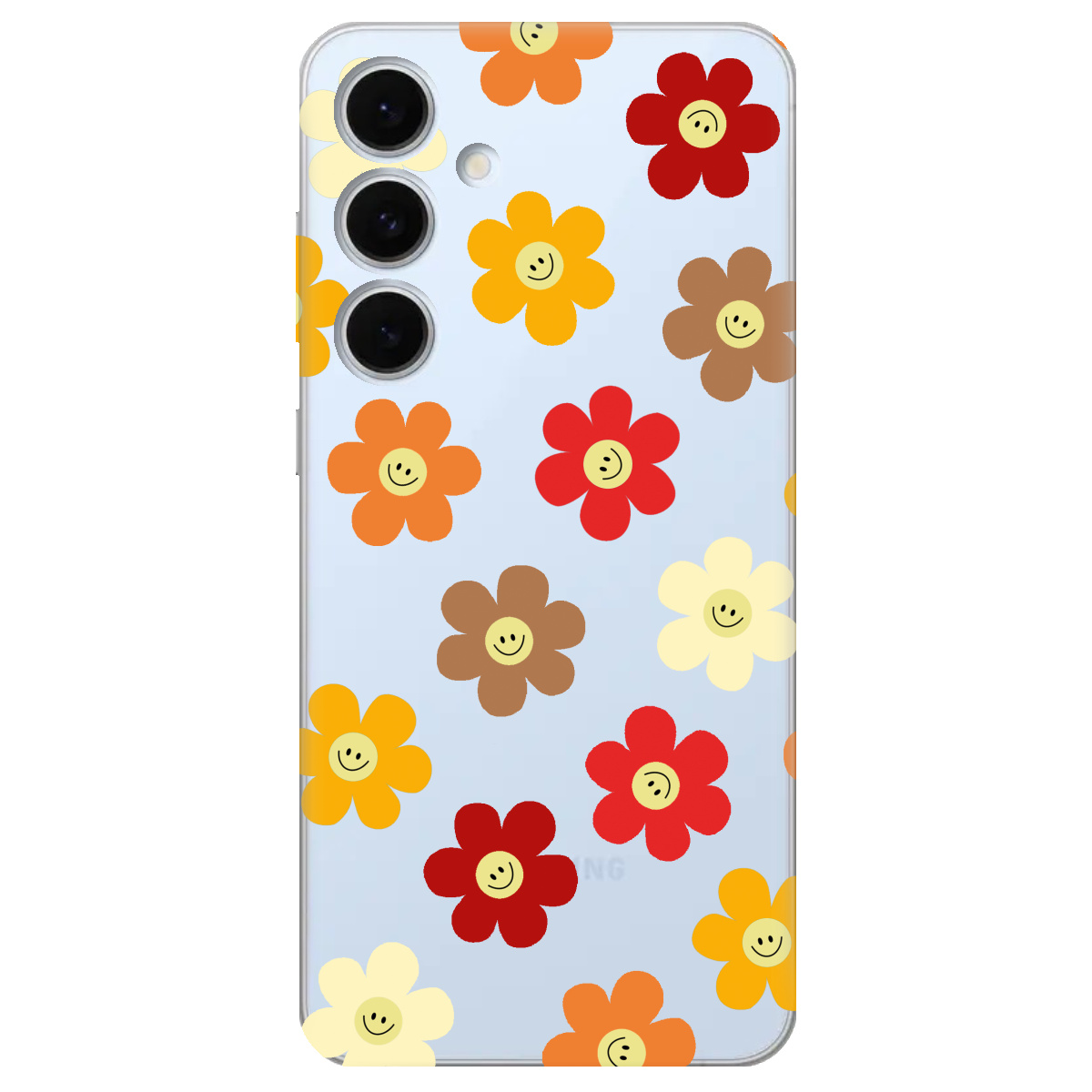 Чехол для Samsung Galaxy S24 FE Smiley Garden - фото 1 - Чехлы для телефонов