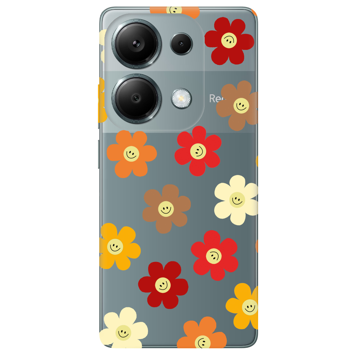 Чехол для Xiaomi Poco M6 Pro 4G Smiley Garden - фото 1 Чехол для Xiaomi Poco M6 Pro 4G Smiley Garden - фото 1 - Чехлы для телефонов