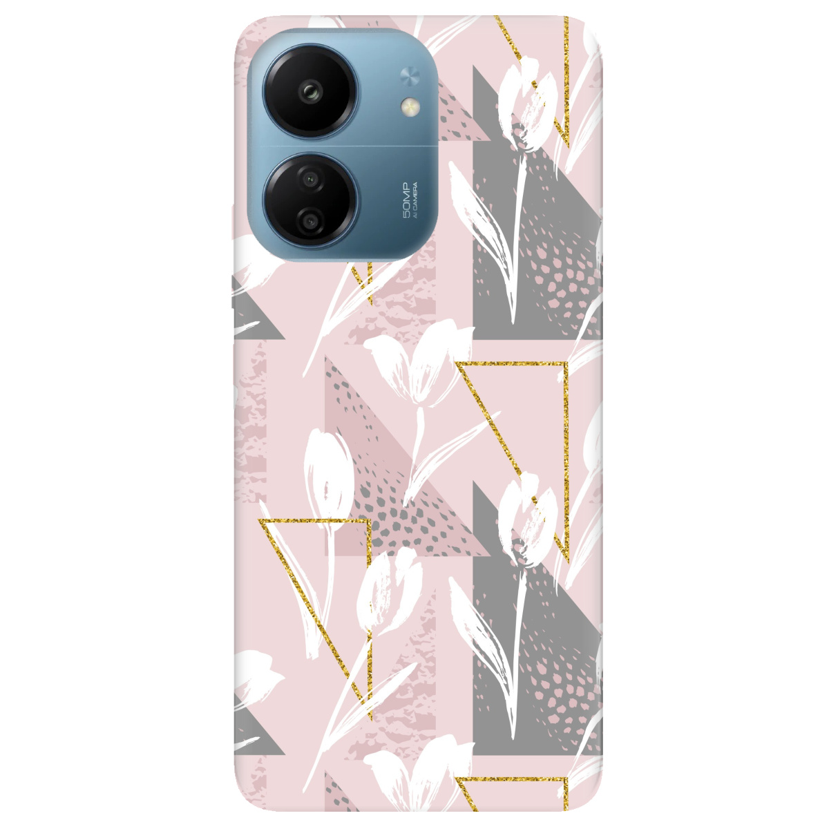 Чехол для Xiaomi Redmi 13C White tulips - фото 1 - Чехлы для телефонов