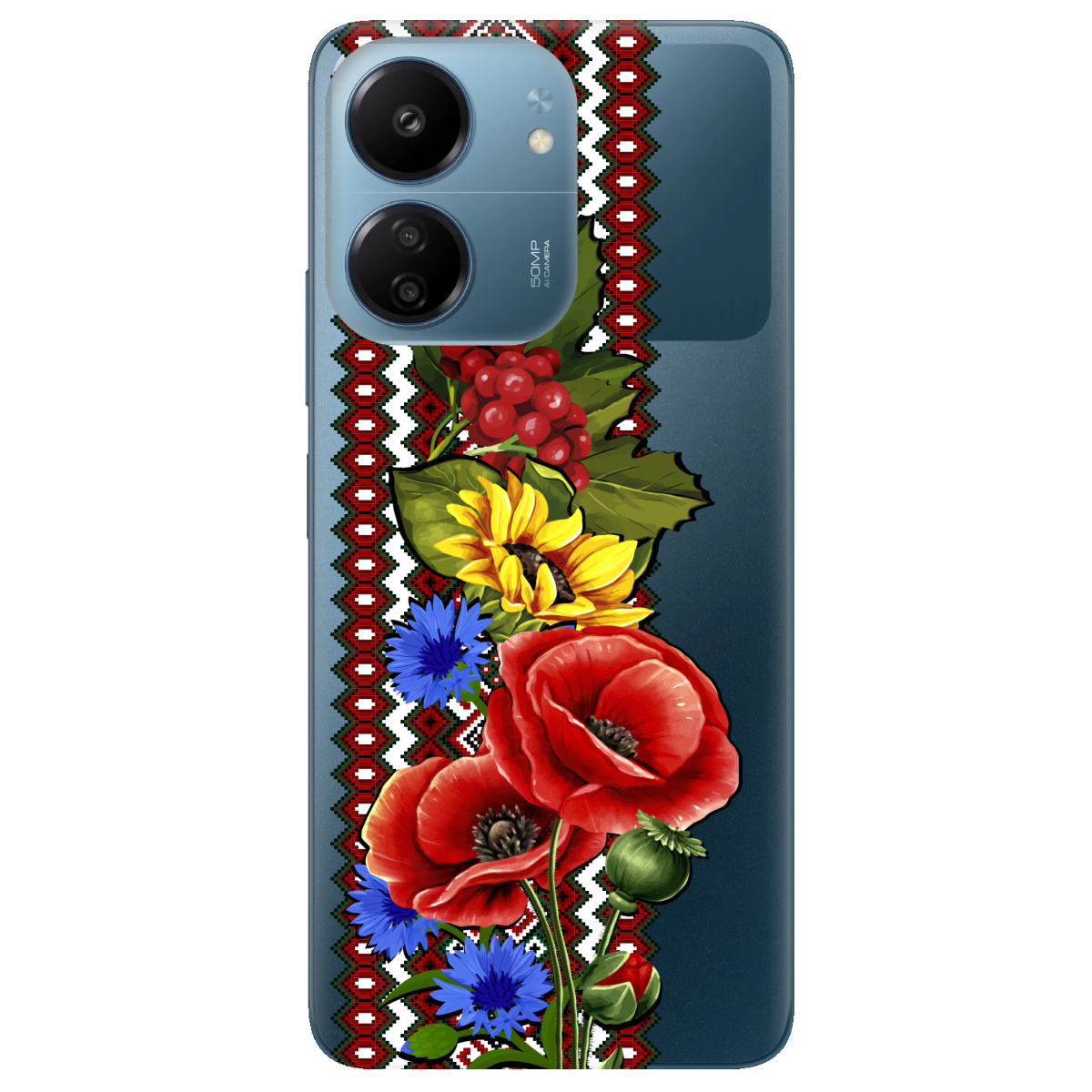 Чехол для Xiaomi Redmi 13C Ukraine ornament - фото 1 - Чехлы для телефонов