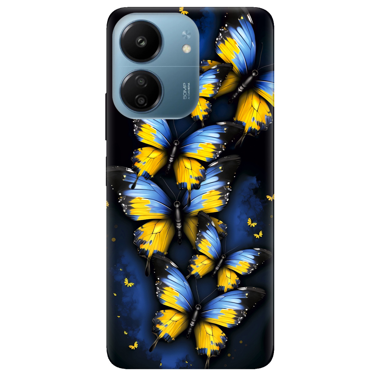 Чохол для Xiaomi Redmi 13C Метелики - фото 1 - Чохли для телефонів