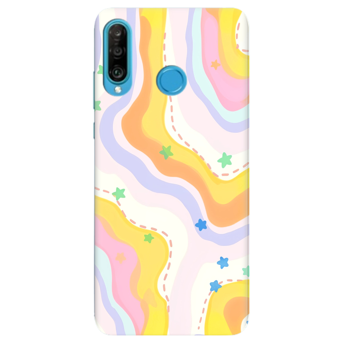Чехол для Huawei P30 Lite Candy Clouds - фото 1 Чехол для Huawei P30 Lite Candy Clouds - фото 1 - Чехлы для телефонов