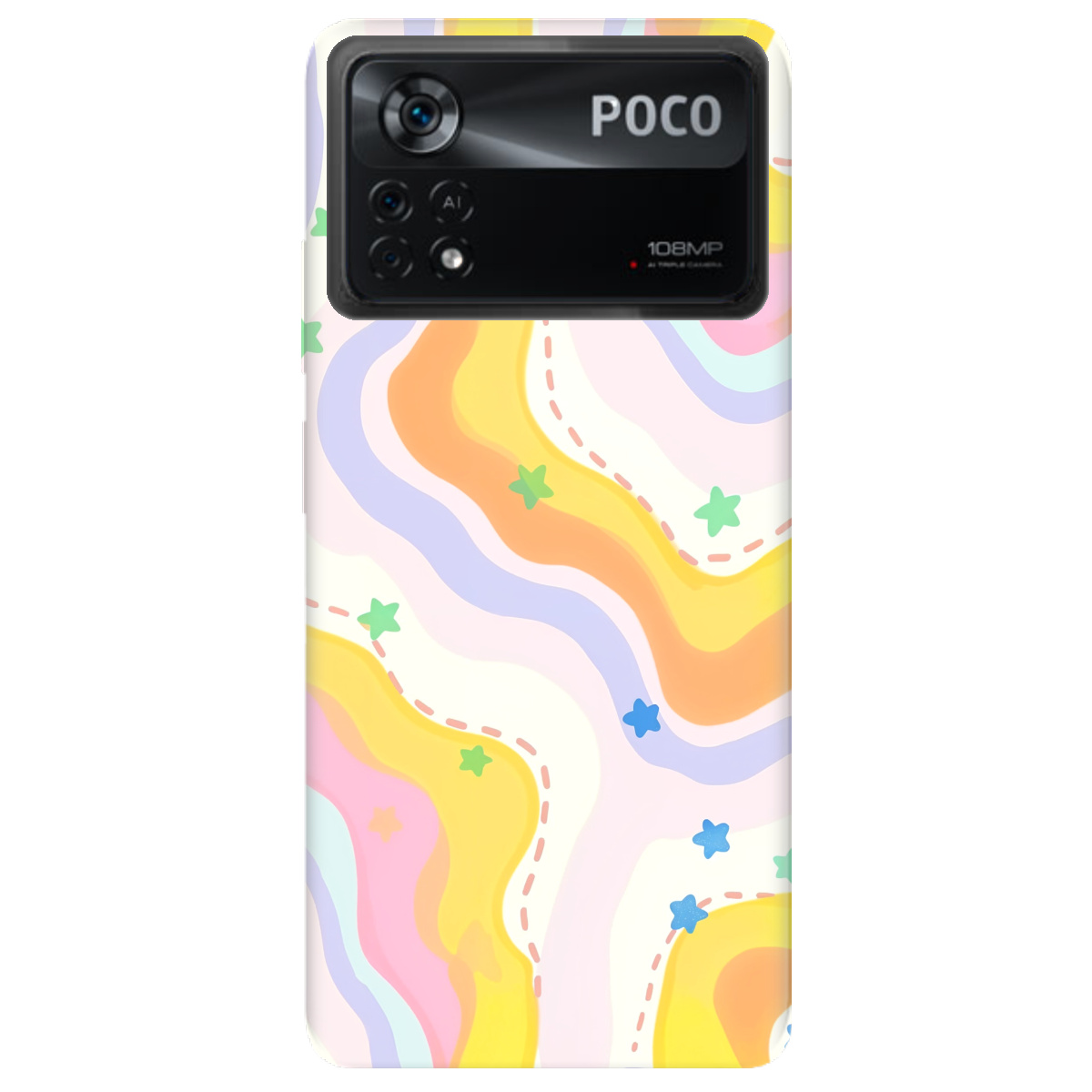Чехол для Xiaomi Poco X4 Pro 5G Candy Clouds - фото 1 - Чехлы для телефонов