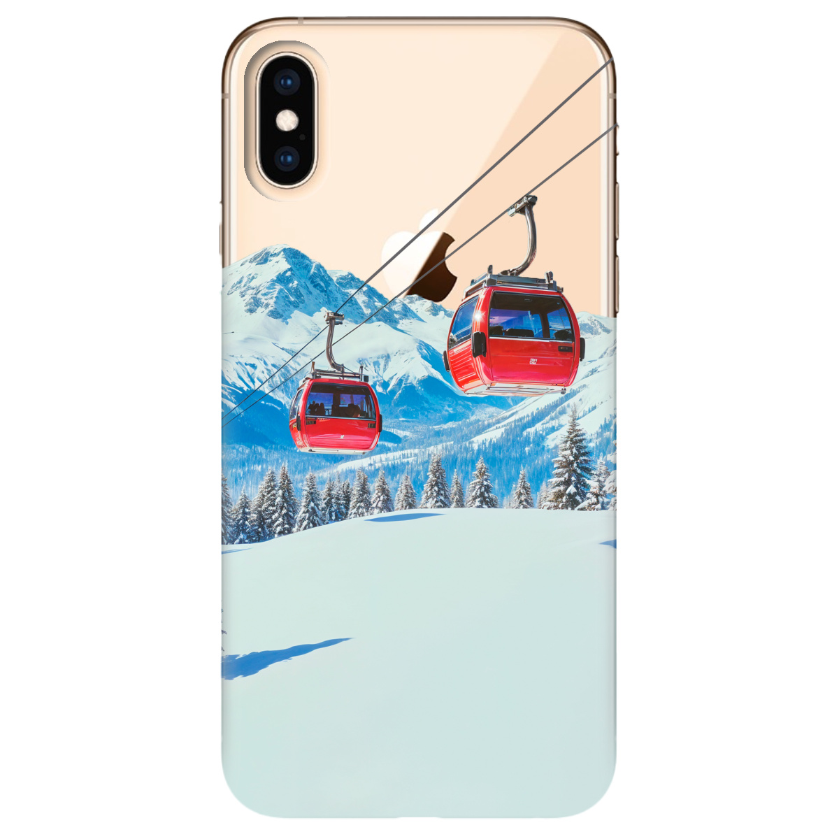 Чохол для Apple iPhone X Над схилами - фото 1 Чохол для Apple iPhone X Над схилами - фото 1 - Чохли для телефонів