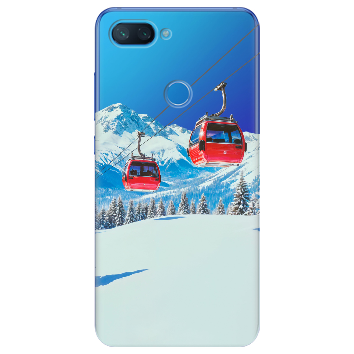 Чохол для Xiaomi Mi 8 Lite Над схилами - фото 1 - Чохли для телефонів