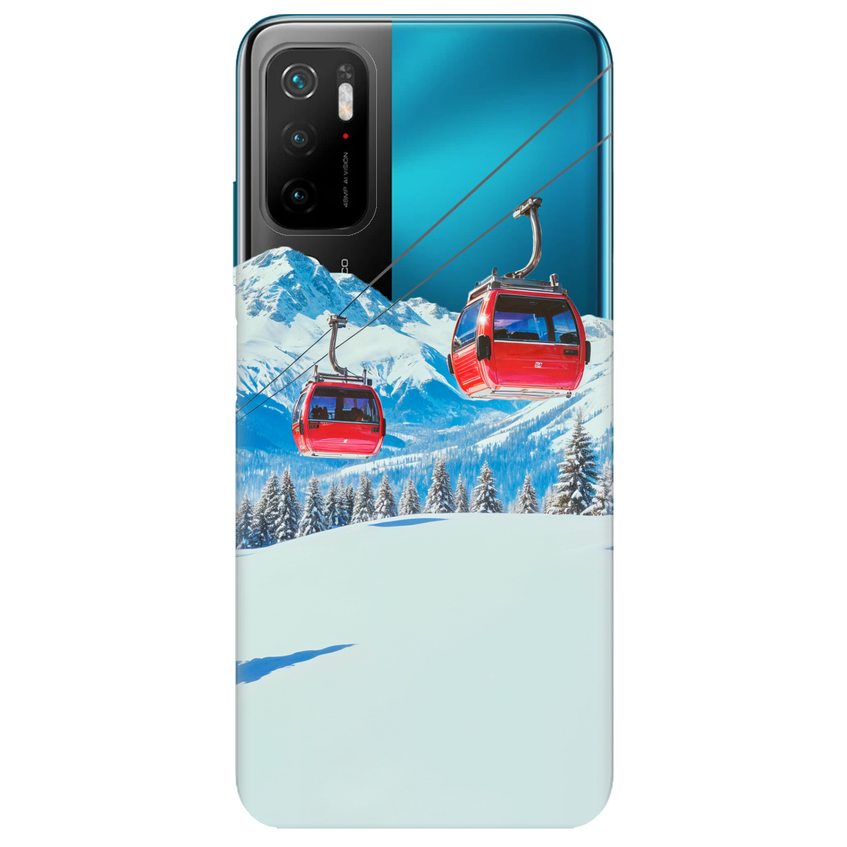 Чохол для Xiaomi Poco M3 Pro Над схилами - фото 1 Чохол для Xiaomi Poco M3 Pro Над схилами - фото 1 - Чохли для телефонів