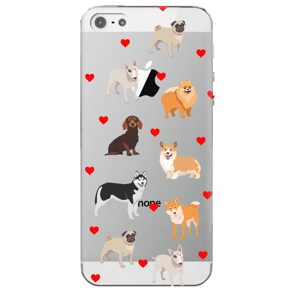 Чохол для Apple iPhone 5/5S Любов у кожному гав - фото 1 - Чохли для телефонів