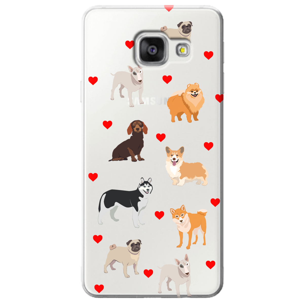 Чехол для Samsung Galaxy A3 2016 Любов у кожному гав - фото 1 - Чехлы для телефонов
