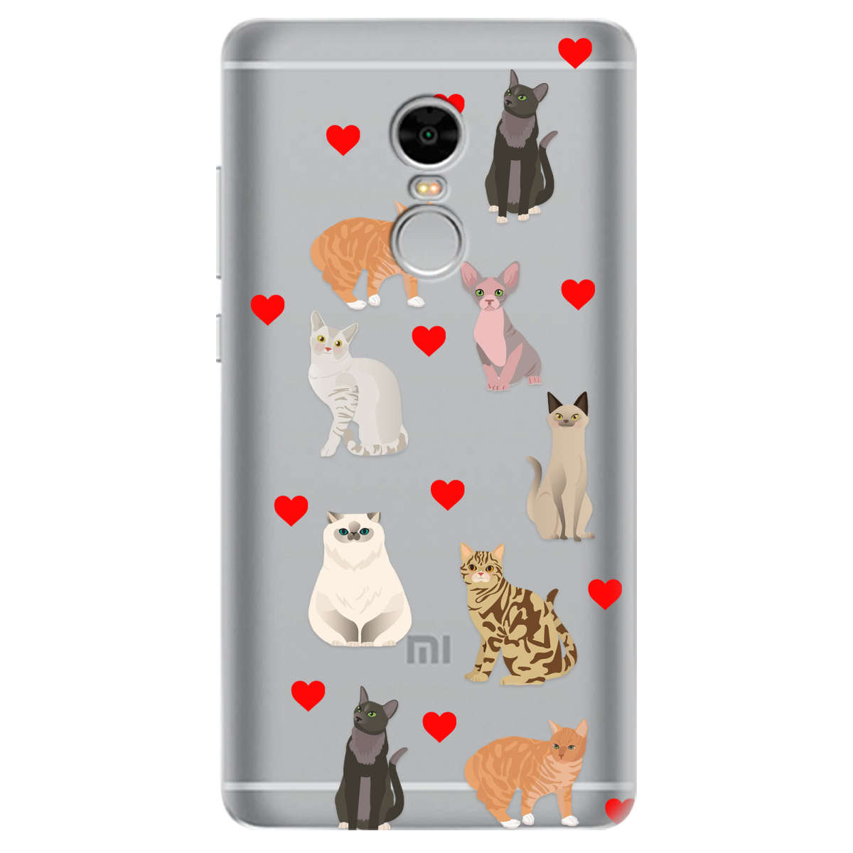 Чохол для Xiaomi Redmi Note 4 Любов у кожному мяу - фото 1 - Чохли для телефонів