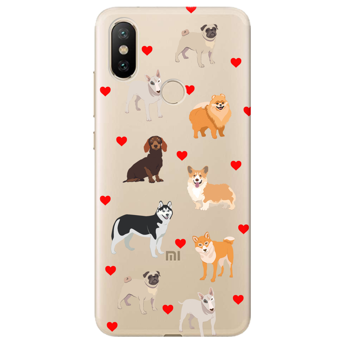 Чохол для Xiaomi Mi A2 Mi 6X Любов у кожному гав - фото 1 - Чохли для телефонів