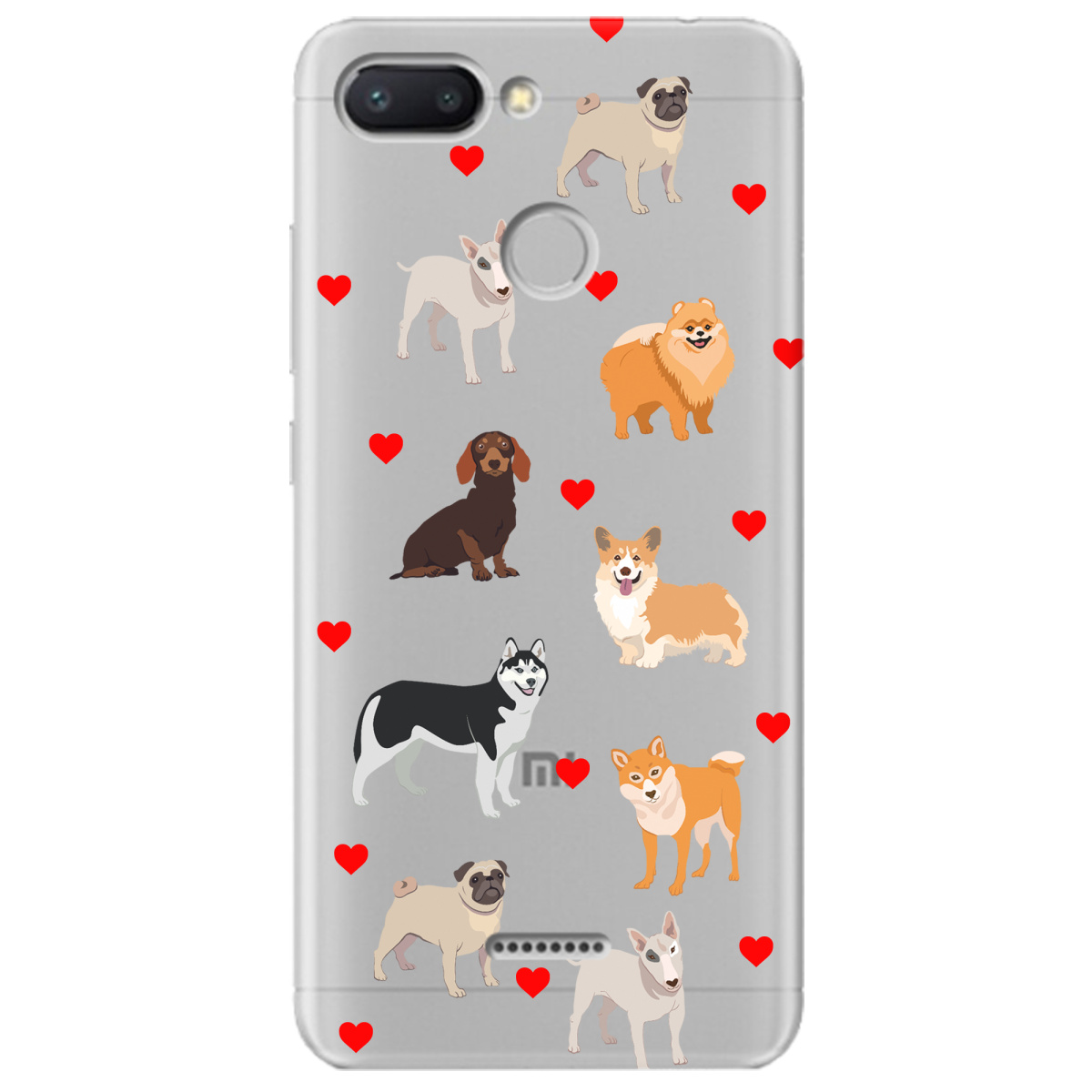 Чехол для Xiaomi Redmi 6 Любов у кожному гав - фото 1 - Чехлы для телефонов