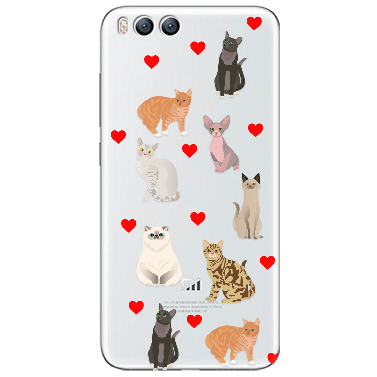 Чехол для Xiaomi Mi 6 Любов у кожному мяу - фото 1 - Чехлы для телефонов