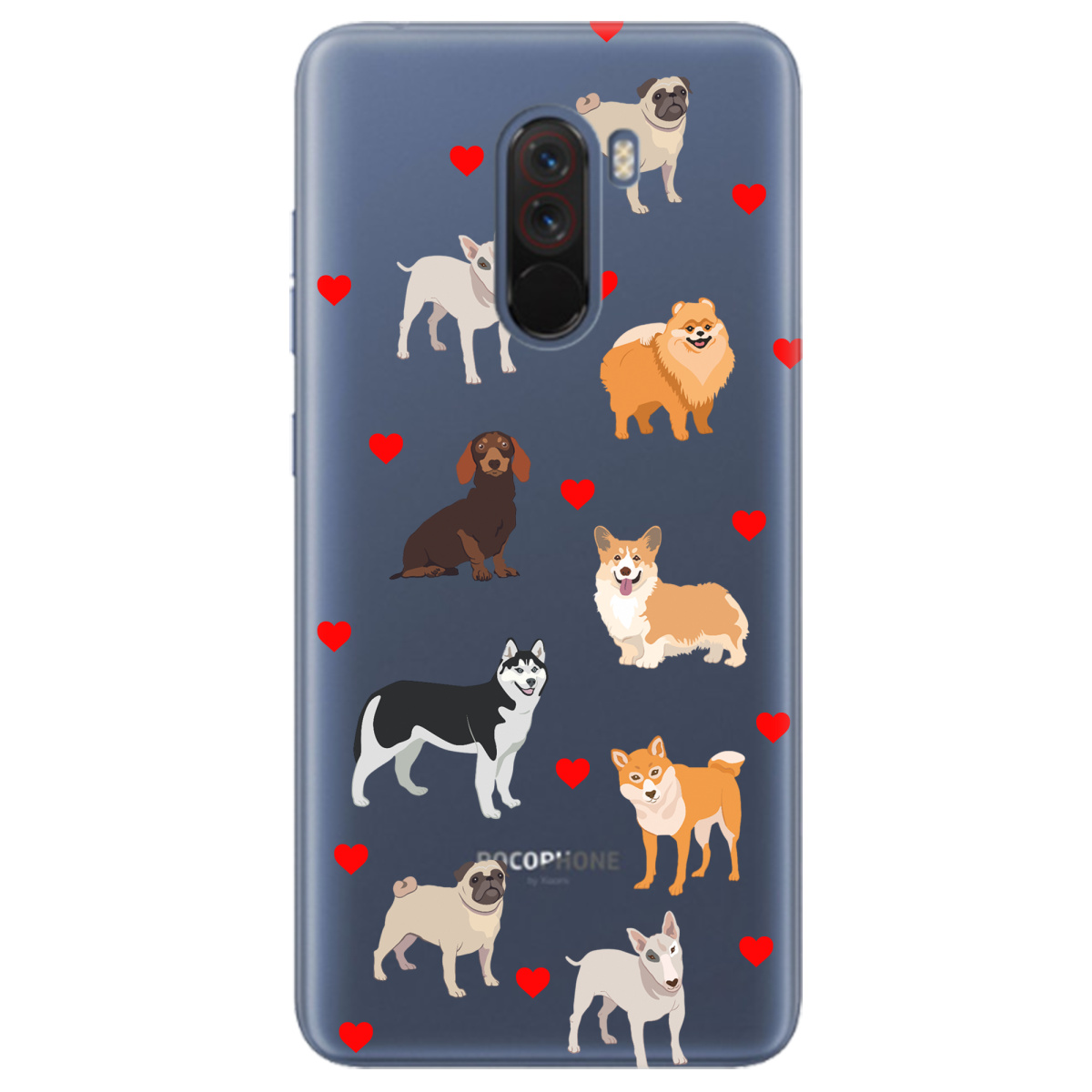 Чохол для Xiaomi Pocophone F1 Любов у кожному гав - фото 1 - Чохли для телефонів