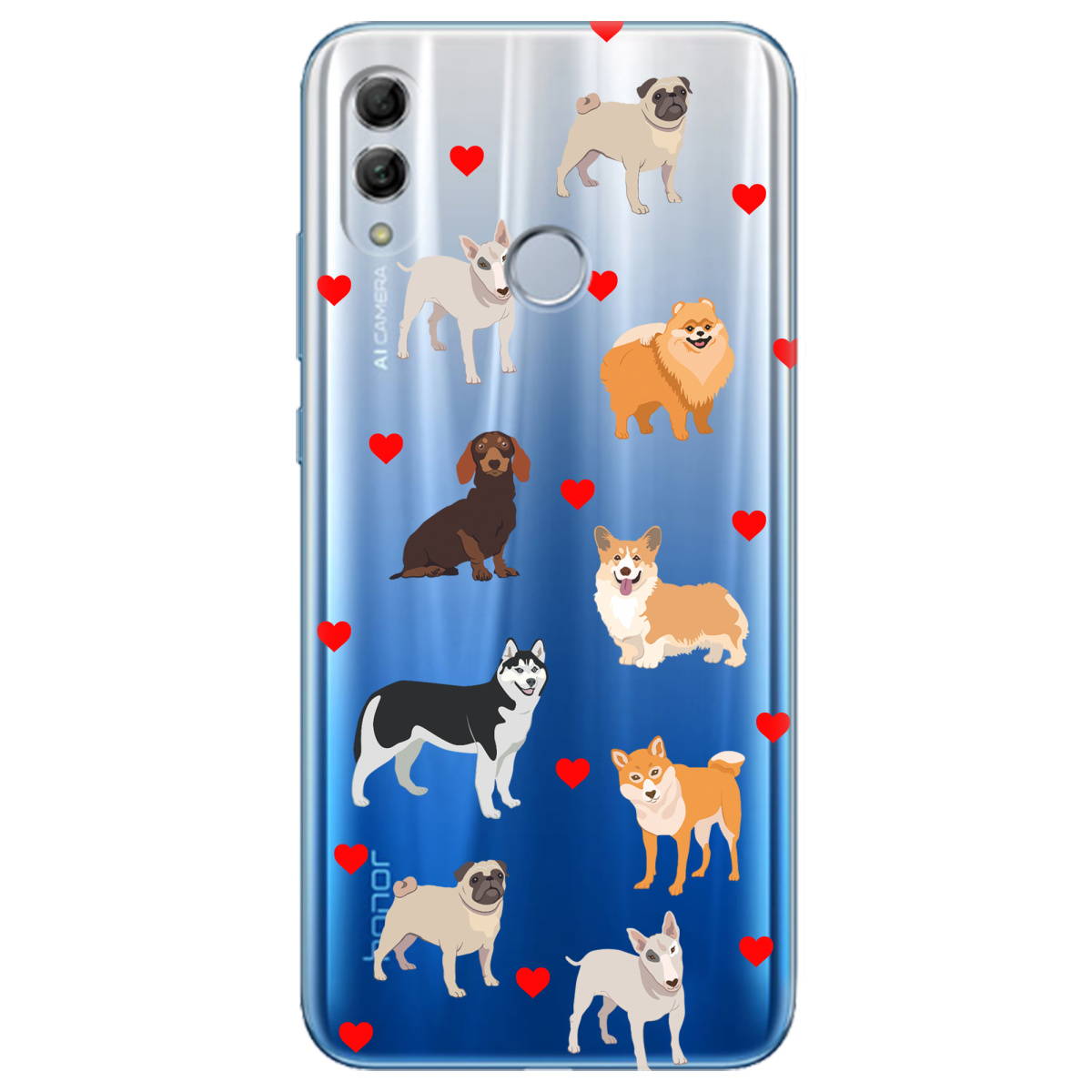 Чохол для Huawei Honor 10 Lite Любов у кожному гав - фото 1 - Чохли для телефонів