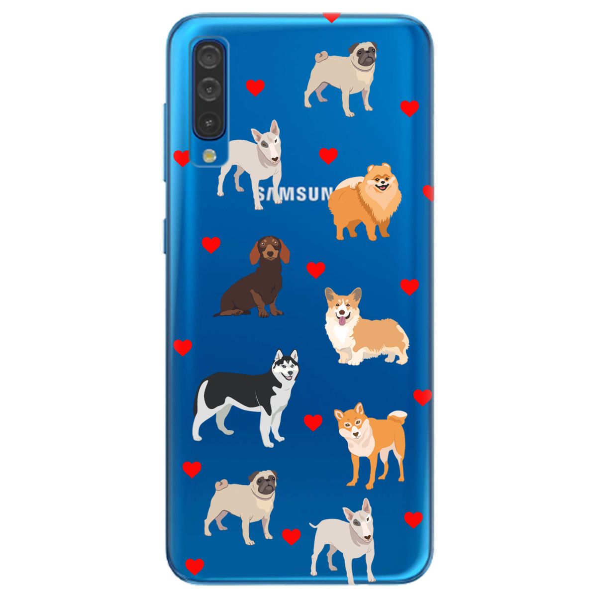 Чехол для Samsung Galaxy A50 Любов у кожному гав - фото 1 - Чехлы для телефонов