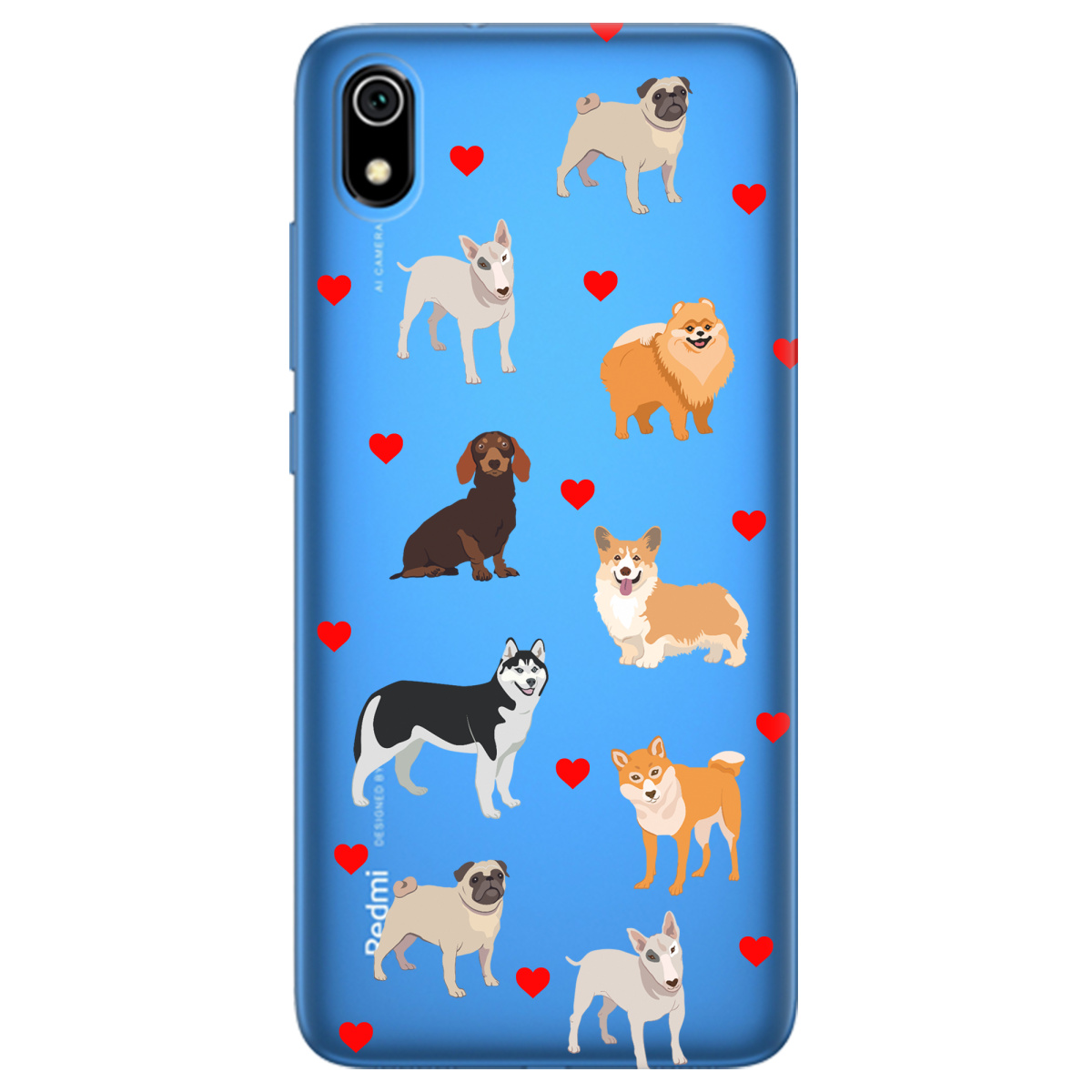 Чохол для Xiaomi Redmi 7A Любов у кожному гав - фото 1 - Чохли для телефонів