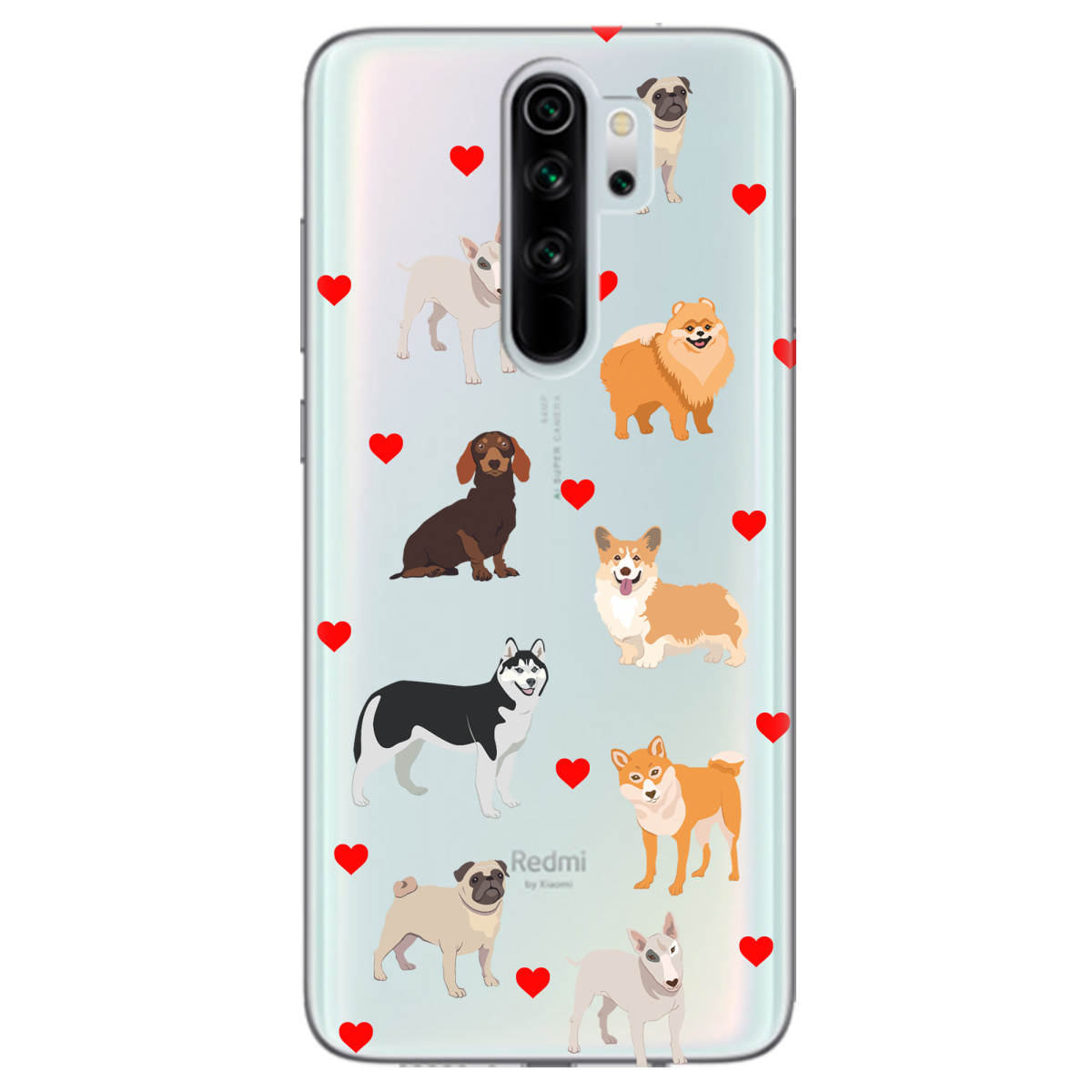 Чохол для Xiaomi Redmi Note 8 Pro Любов у кожному гав - фото 1 - Чохли для телефонів