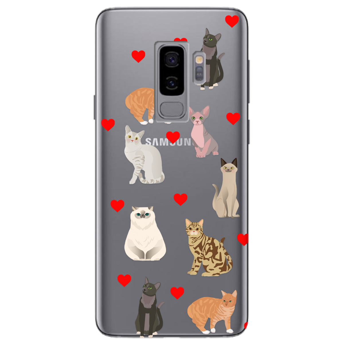 Чохол для Samsung Galaxy S9 Plus Любов у кожному мяу - фото 1 - Чохли для телефонів