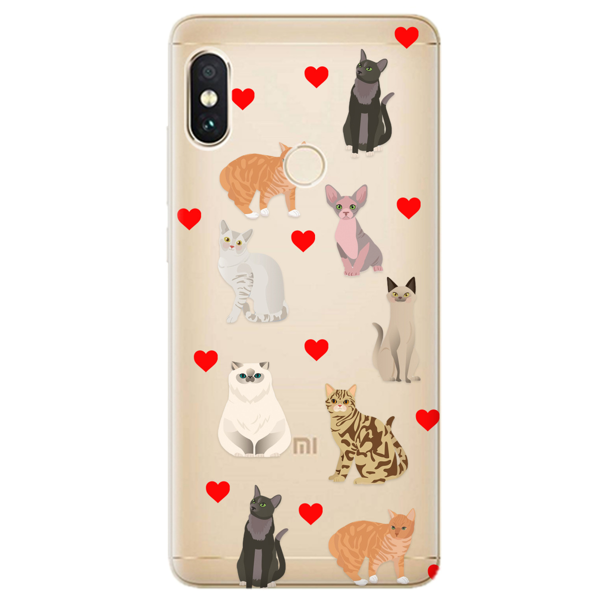 Чохол для Xiaomi Redmi Note 5 Любов у кожному мяу - фото 1 - Чохли для телефонів
