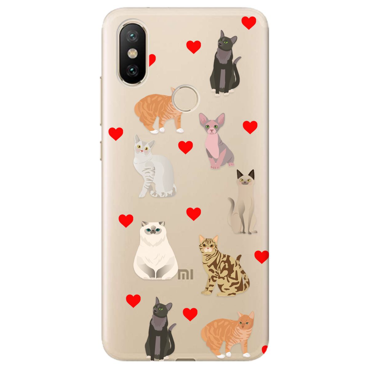Чехол для Xiaomi Mi A2 Mi 6X Любов у кожному мяу - фото 1 - Чехлы для телефонов