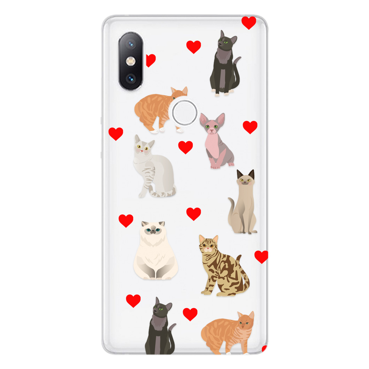 Чехол для Xiaomi Mi Mix 2S Любов у кожному мяу - фото 1 - Чехлы для телефонов